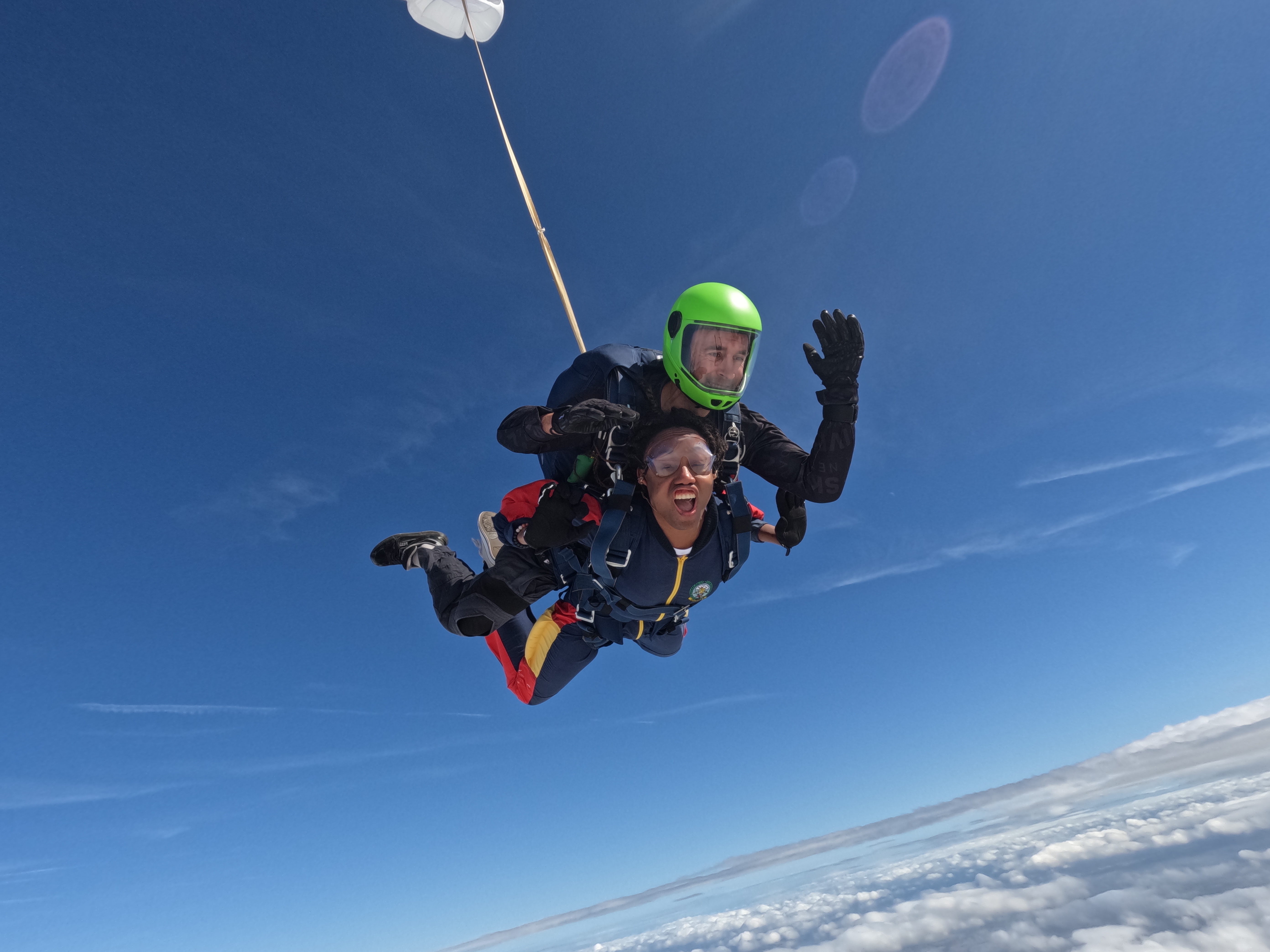 Georgette skydiving