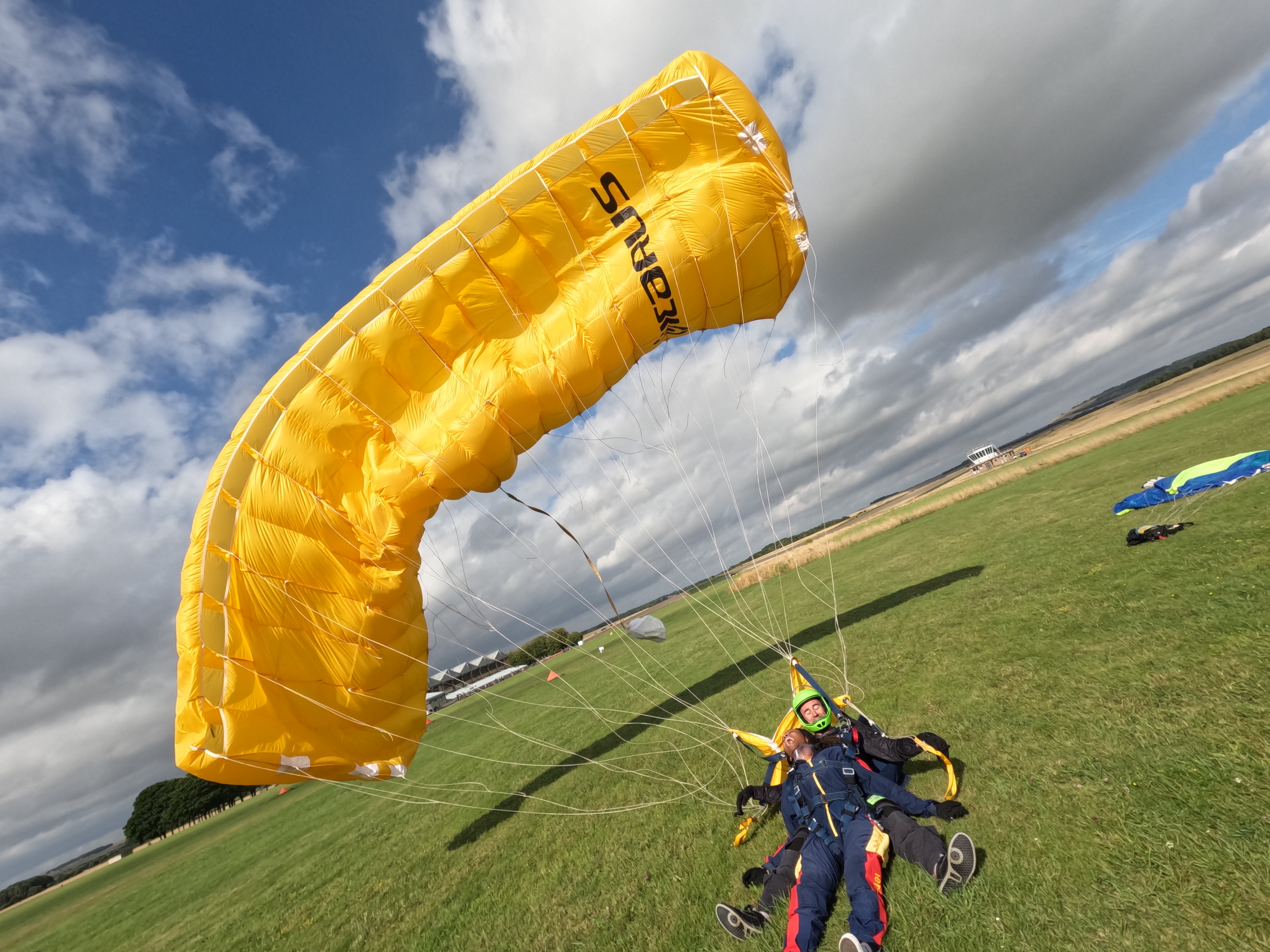 Soft landing at Netheravon airfield
